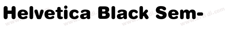 Helvetica Black Sem字体转换